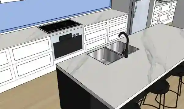 model of marble bench