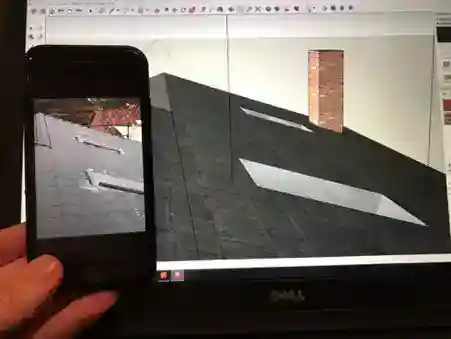 skylights on a sketchup model of a house