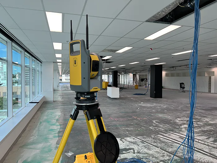 Trimble Ri in an interior job site