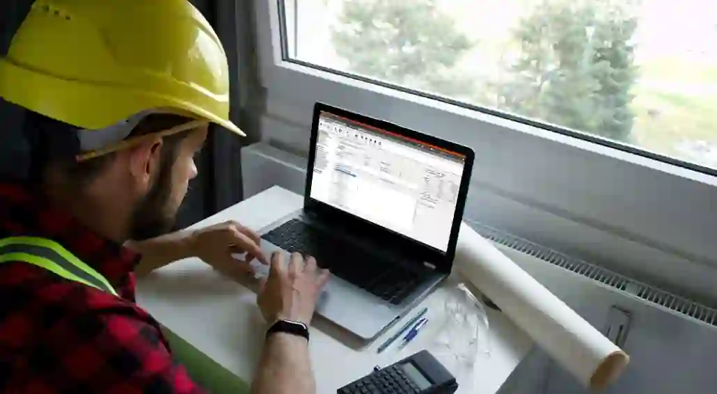 man using computer
