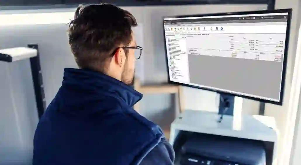 man using computer