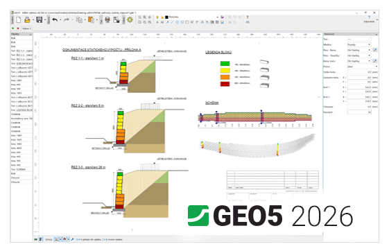 GEO5 slope stability analysis software interface GEO5 slope stability analysis software interface