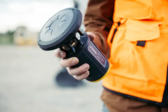 Contractor switching between optical and GNSS measurements